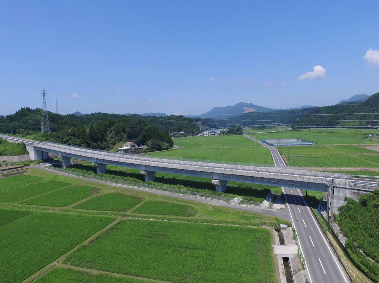 古殿高架橋　5径間連結コンポ橋