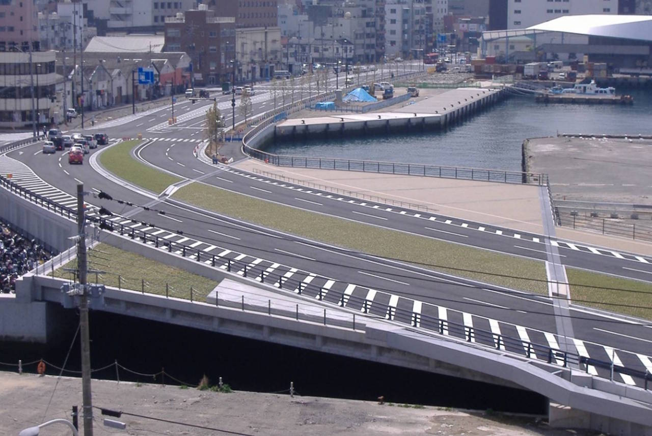 元船橋　単純バイプレI桁橋（架設けた架設）